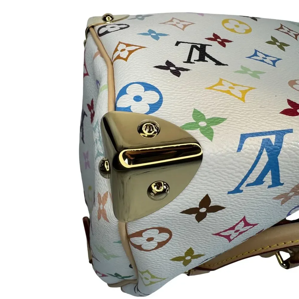 Louis Vuitton Murakami Speedy 25 bag Multicolor LV X TM monogram White Blanc